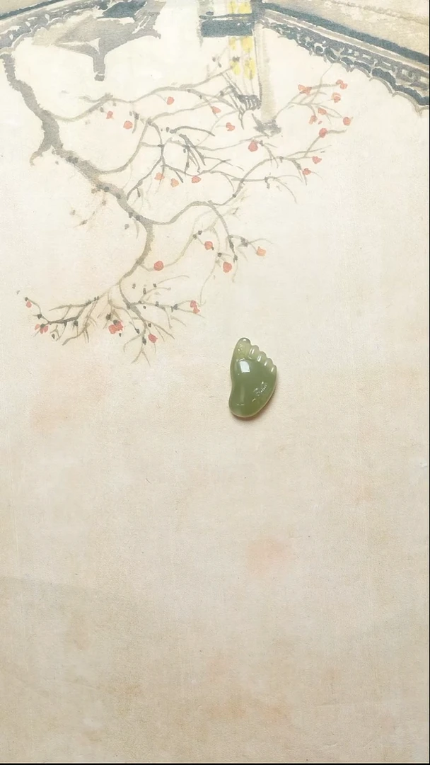 颈饰未镶嵌和田玉小脚丫