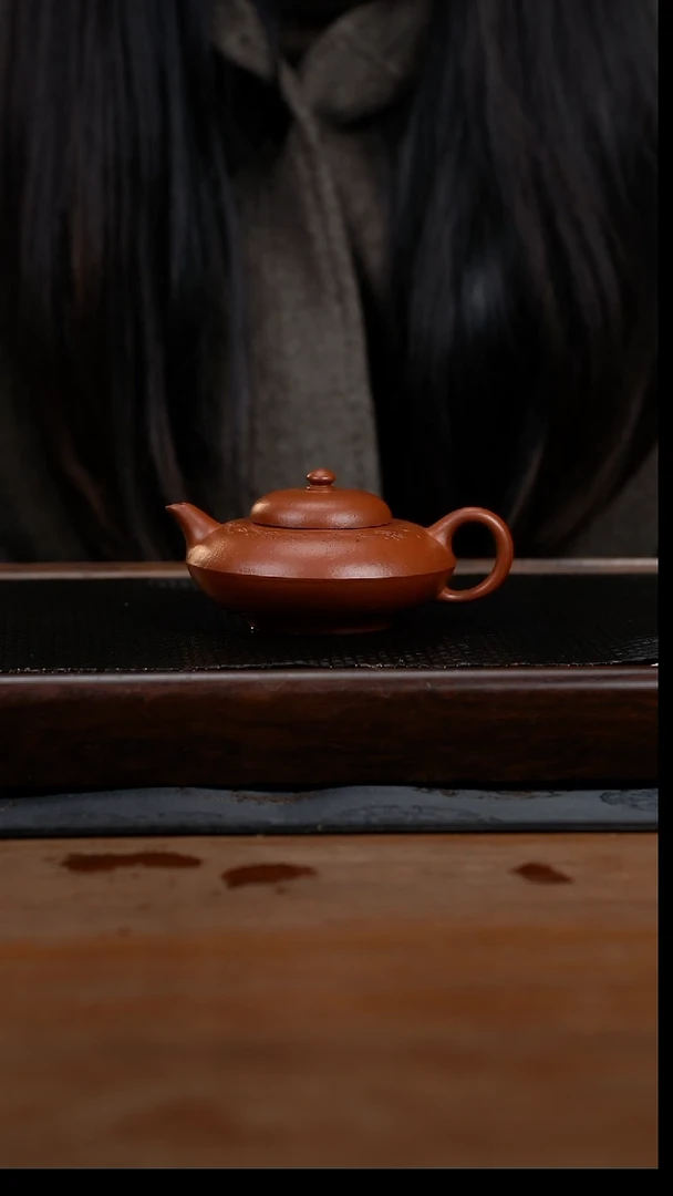 茶壶紫砂150cc黄龙山原矿朱泥合欢3