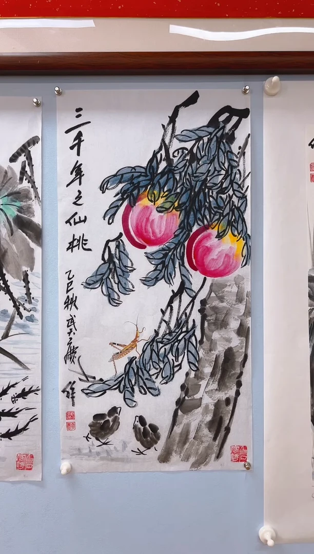 国画为****?武天庆老师三千年之仙桃