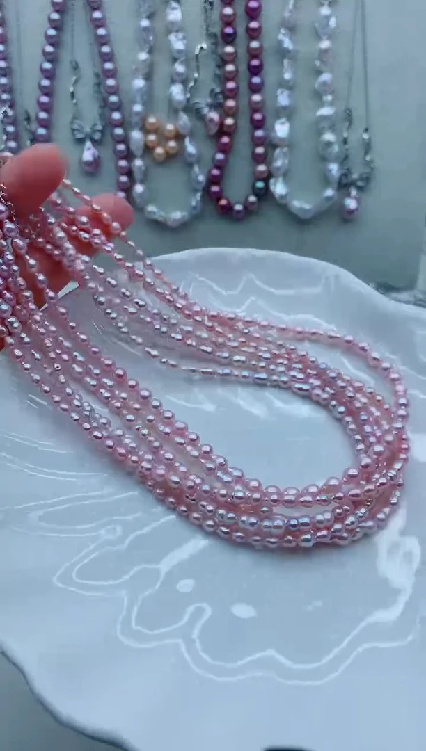 淡水珍珠未镶嵌颈饰淡水珍珠项链多样性发其一