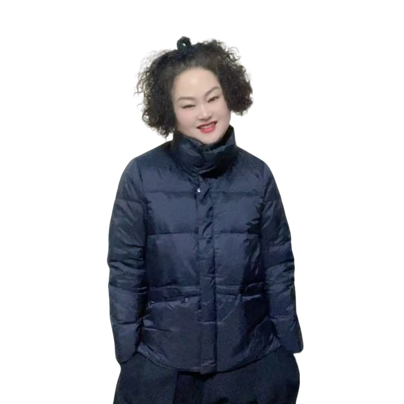 907时尚百搭保暖短款羽绒服冬季-382潮流宽松休闲女士网红女款