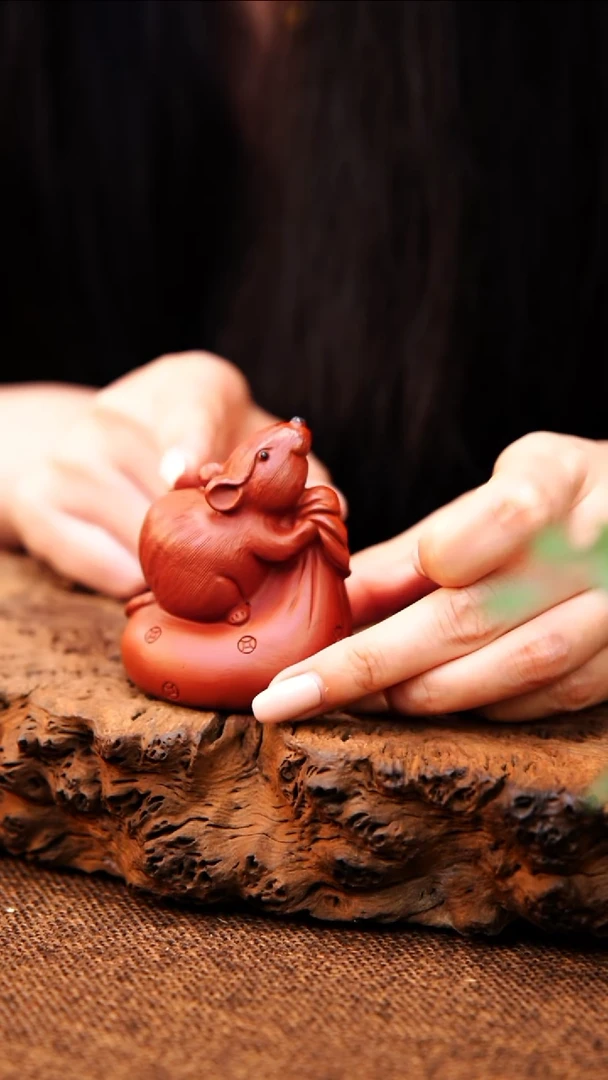 茶杯紫砂原矿紫砂茶宠