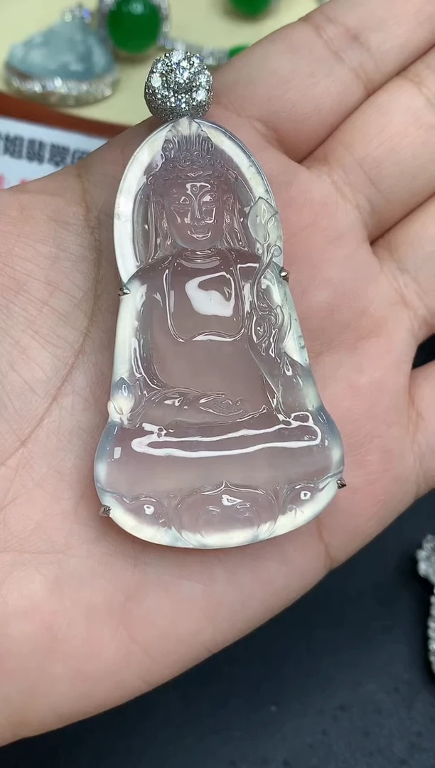 颈饰18K金镶嵌翡翠7****春607-定金80000总价105000