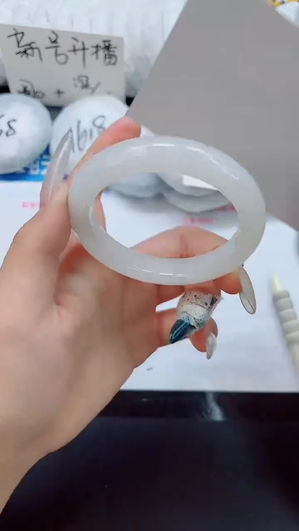 石英质玉手镯未镶嵌0151-圈口56.5