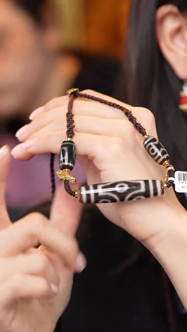 【闪购商品】玛瑙/玉髓颈饰未镶嵌Z27617六眼横款锁骨链