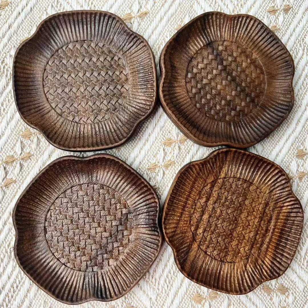 北美黑胡桃茶杯垫茶道水壶杯隔热垫创意组合功夫茶道