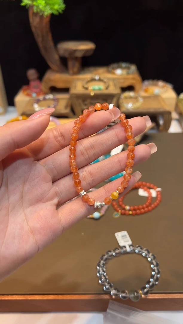 未镶嵌手链长石手饰@@D3321