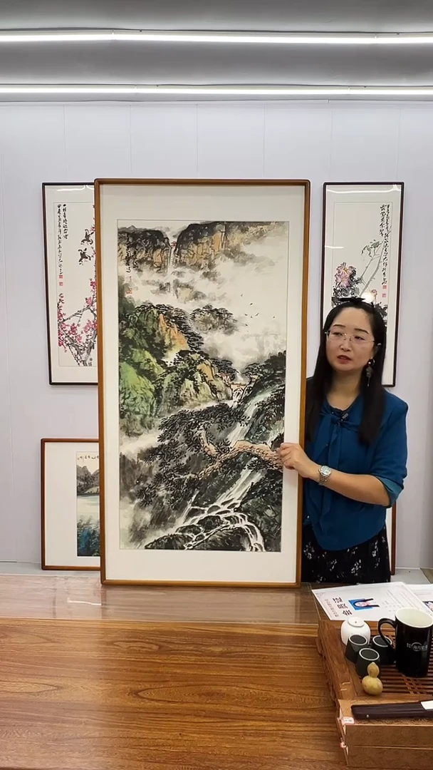 国画隗寿群  120*60 泰山