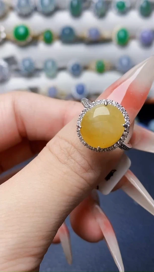 银S925镶嵌戒指翡翠2147