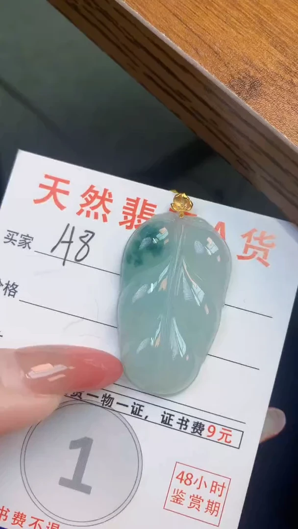 颈饰未镶嵌翡翠天然A货翡翠挂件
