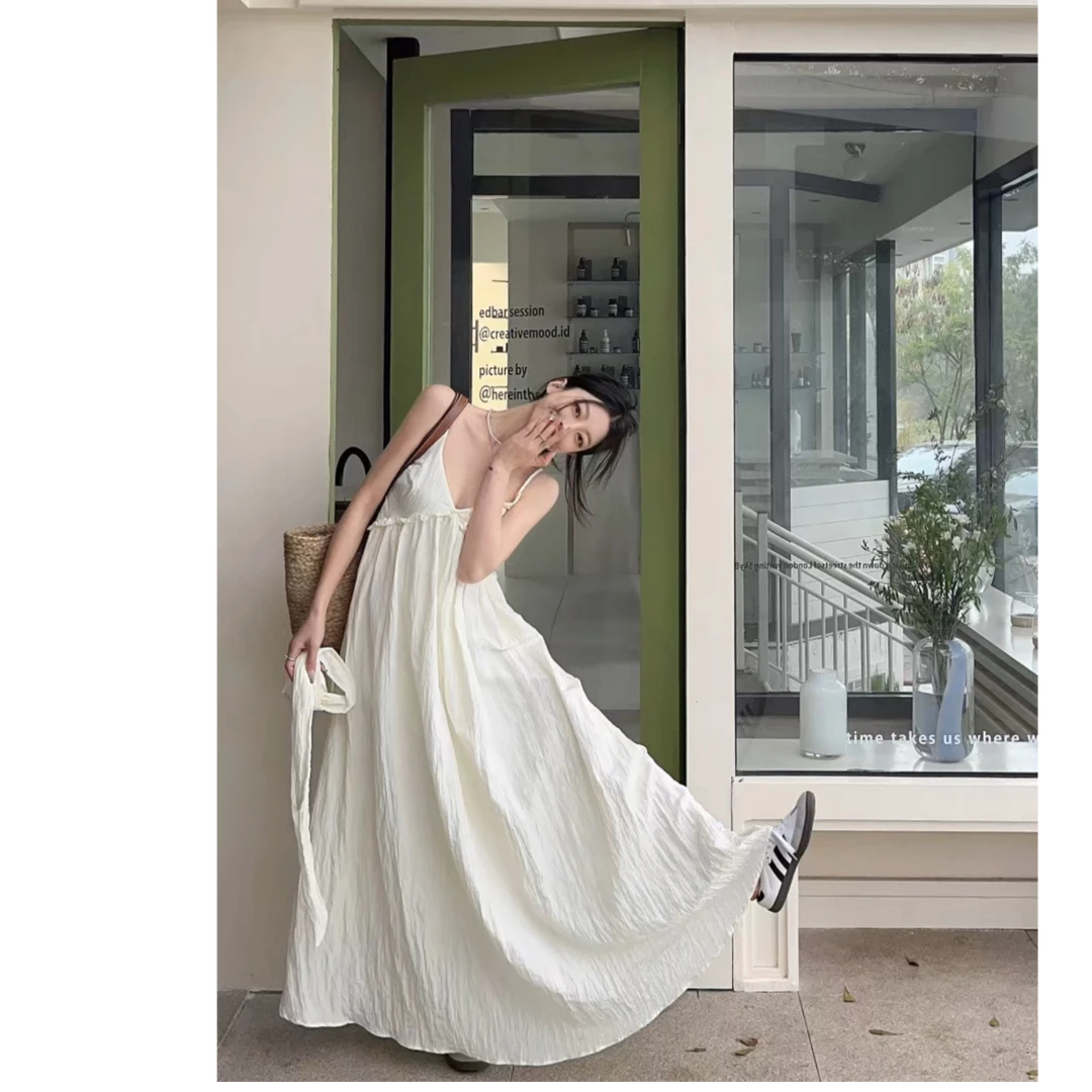 屿见古着孤品吊带连衣裙