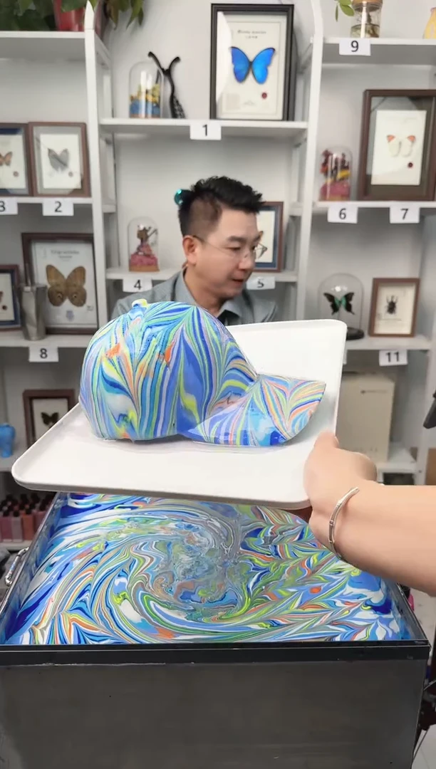 纯棉儿童款麦穗纹水拓帽