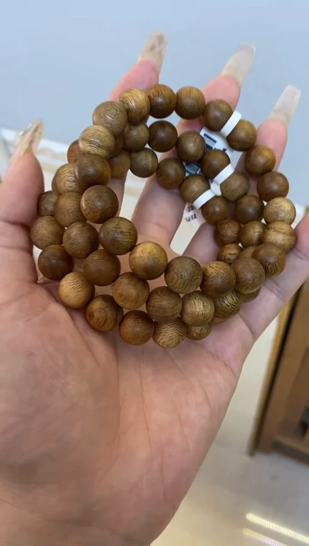 沉香手串菩萨棋圆珠单圈1.1红土沉多样性发其一