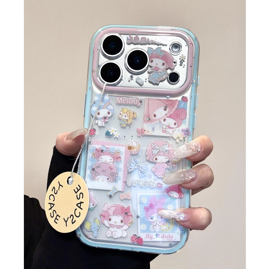 卡通可爱美乐蒂比爱诺小羊适用苹果17promax手机壳iphone16新款15