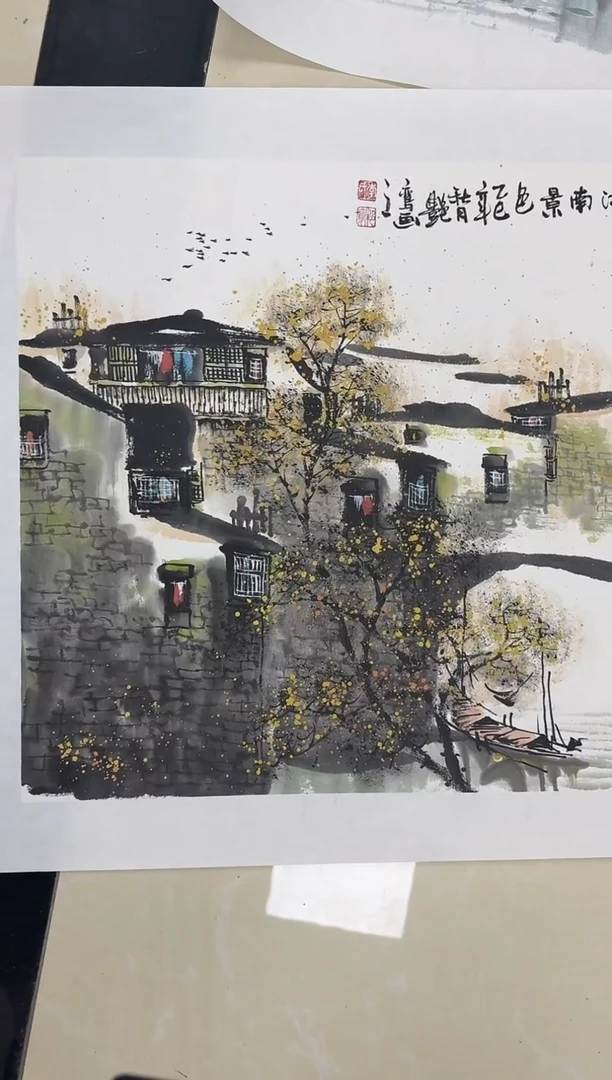 国画炳山艺术--李艳鸾老师作品(随机发货）