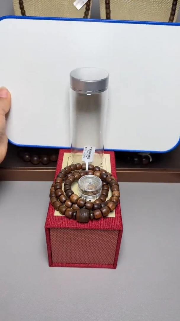 【闪购商品】沉香手串芽庄白棋0.9桶珠三圈