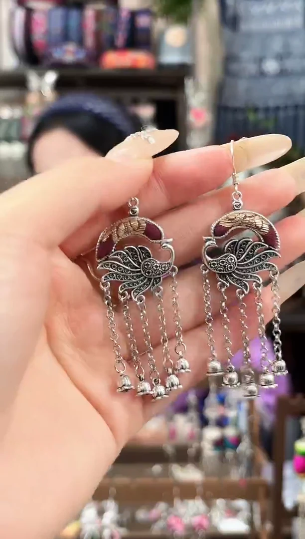 织绣民族风非遗老绣苗银饰品560