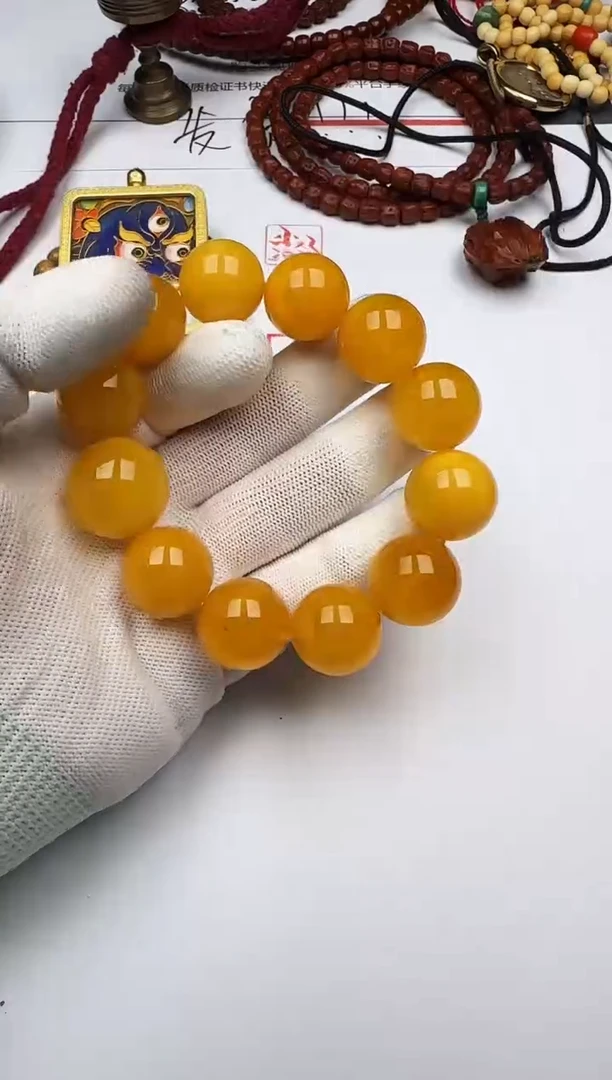 手串蜜蜡未镶嵌蜜蜡 手串