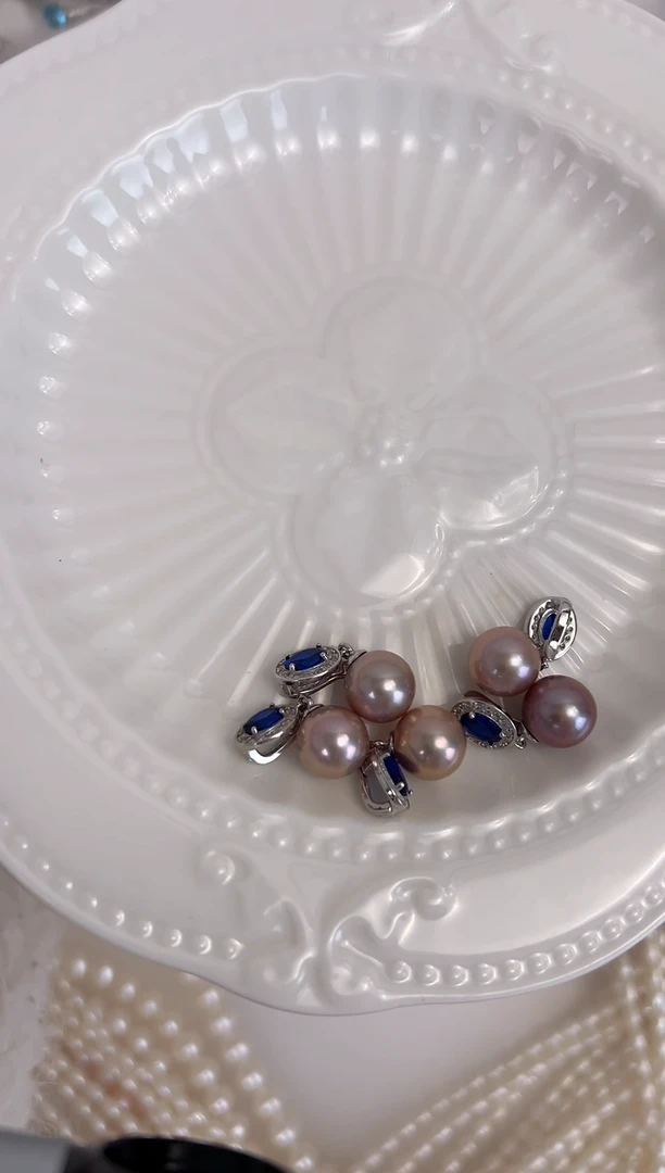 【闪购商品】淡水珍珠吊坠(不含链)银S925镶嵌s09