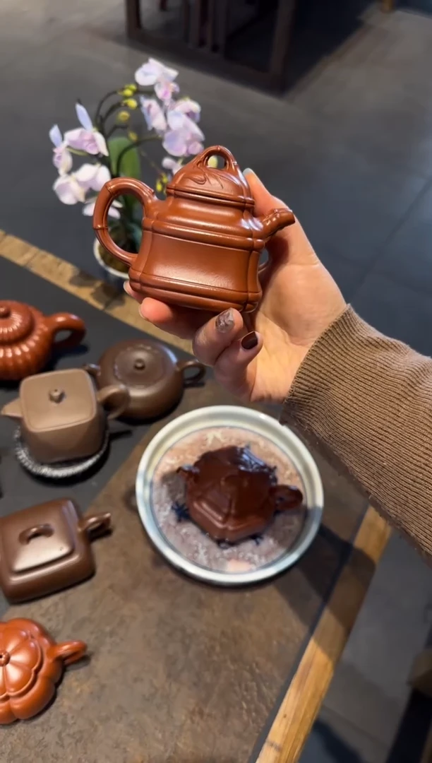 【闪购商品】紫砂茶壶四方竹鼎