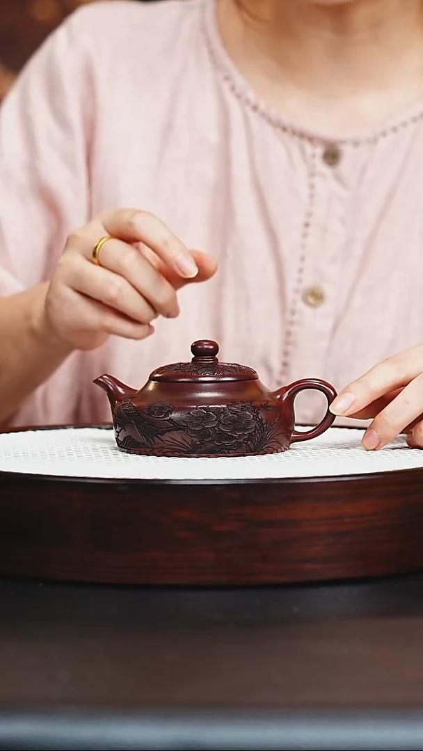 茶壶紫砂紫砂壶 静乐 古乌泥