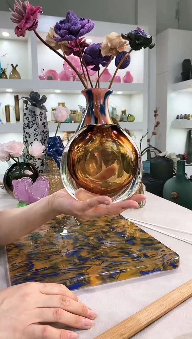 W****o慕忆家手作琉璃花瓶微瑕