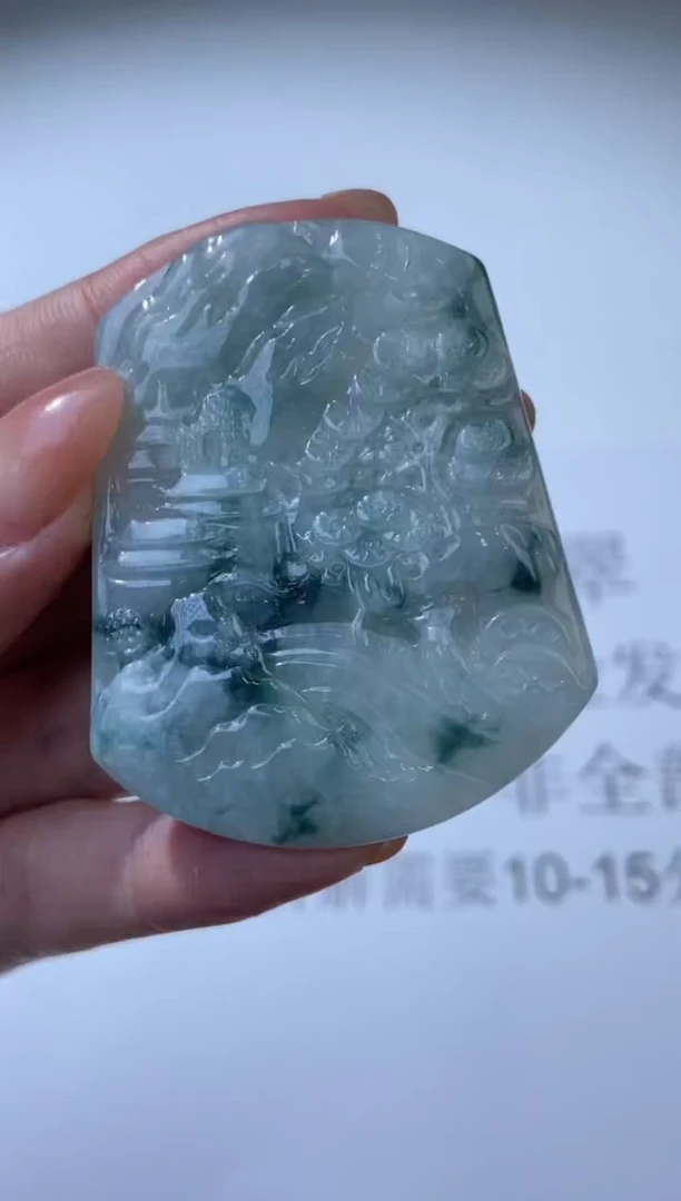 未镶嵌挂件翡翠300918  多人