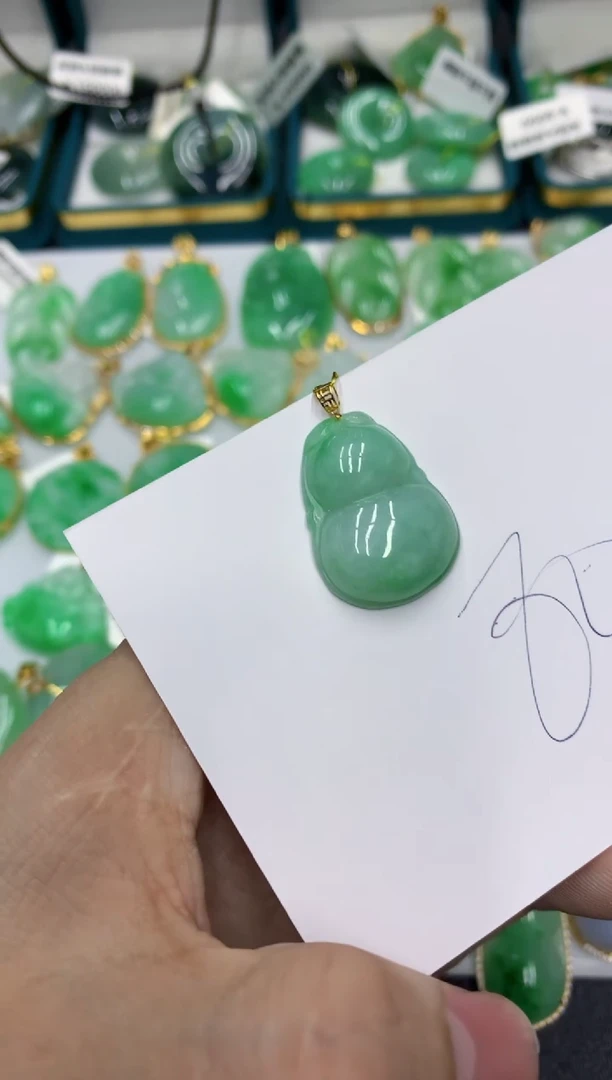 【闪购商品】翡翠颈饰18K金镶嵌号链接11111111111