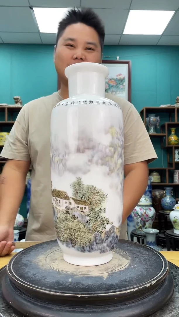 摆件302山水陶瓷摆件