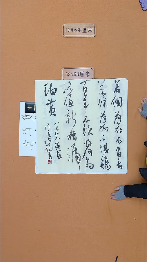 书法张    福有 辽宁理S 兰亭 届展  68*68 四平尺