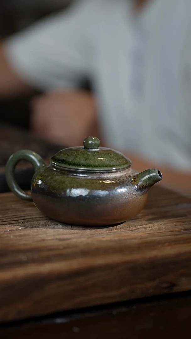 浪鬼柴烧大*禅寂系列 仿古茶壶