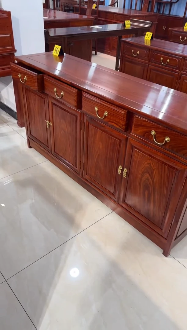 花梨木类柜类家具秀*刺猬餐边柜158*40*80四门四抽