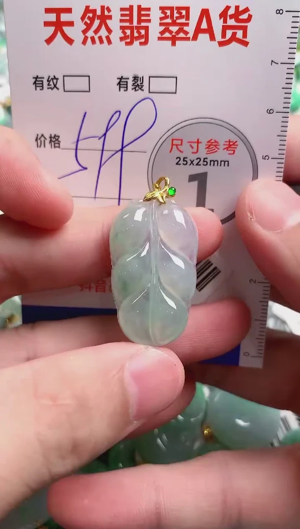 翡翠18K金镶嵌颈饰0146677863