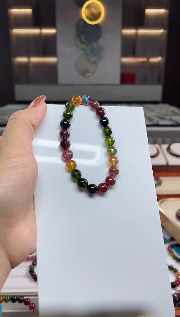 单圈手串未镶嵌碧玺（多样性发一条）T