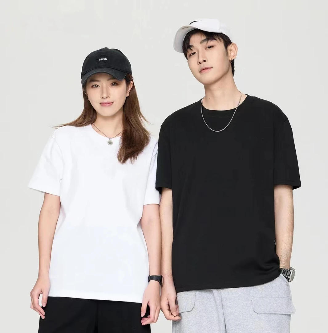 全新5A抗菌男女同款短袖轻奢简约时尚百搭T恤