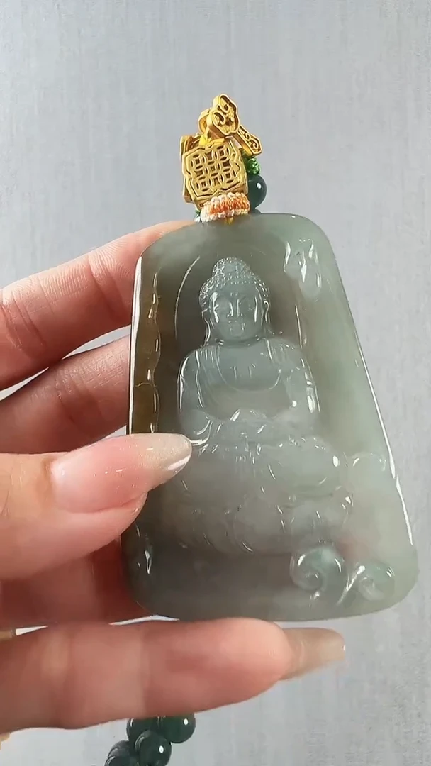 颈饰未镶嵌翡翠佛