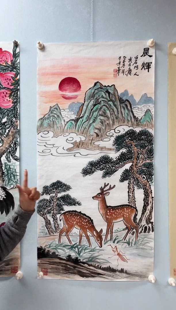 国画武天庆老师晨煇