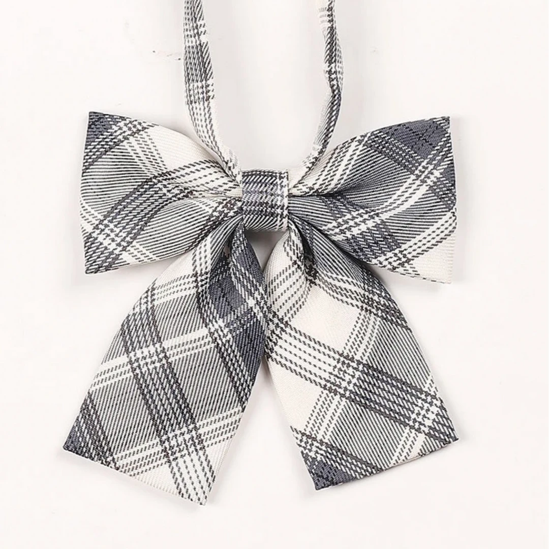 学院风格子领结领花蝴蝶结i领结甜美红色 i蝴 蝶结格裙纯色百褶