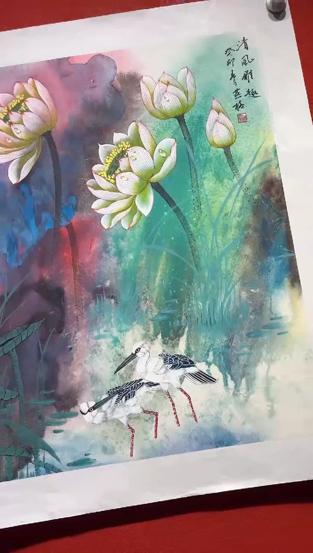 国画秦燕格国画手绘作品Y25