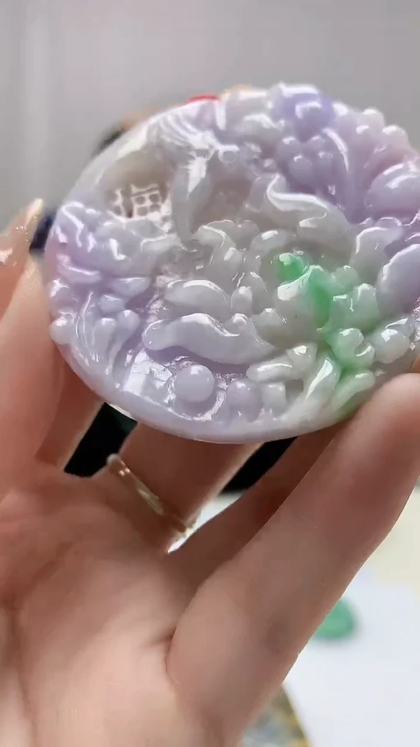 定制翡翠未镶嵌4852DD-毛货挂件120