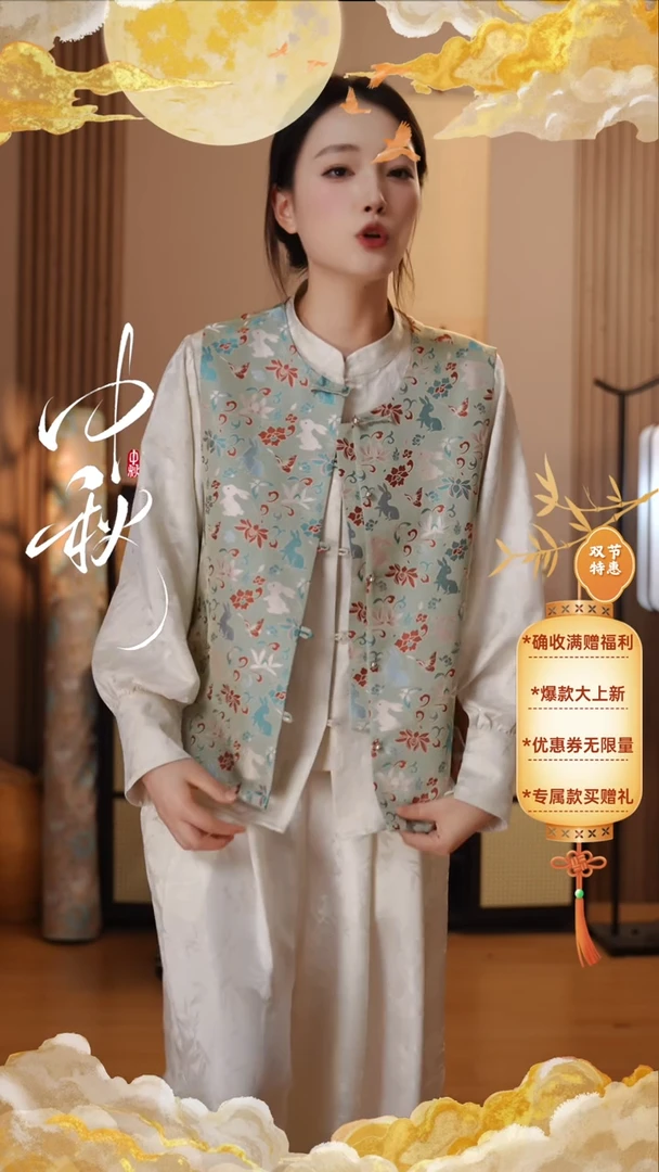 桑蚕丝钱小萍 玉兔追蝶