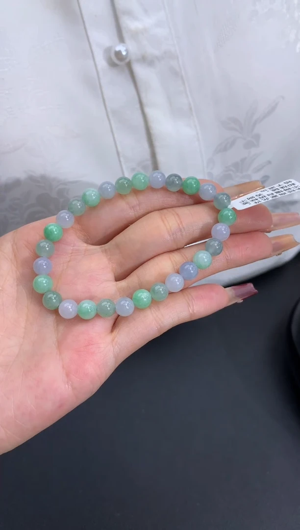 【闪购商品】翡翠手链未镶嵌卡6.5mm