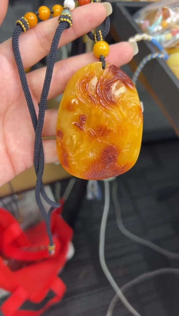 裸石琥珀未镶嵌琥珀蜜蜡吊坠