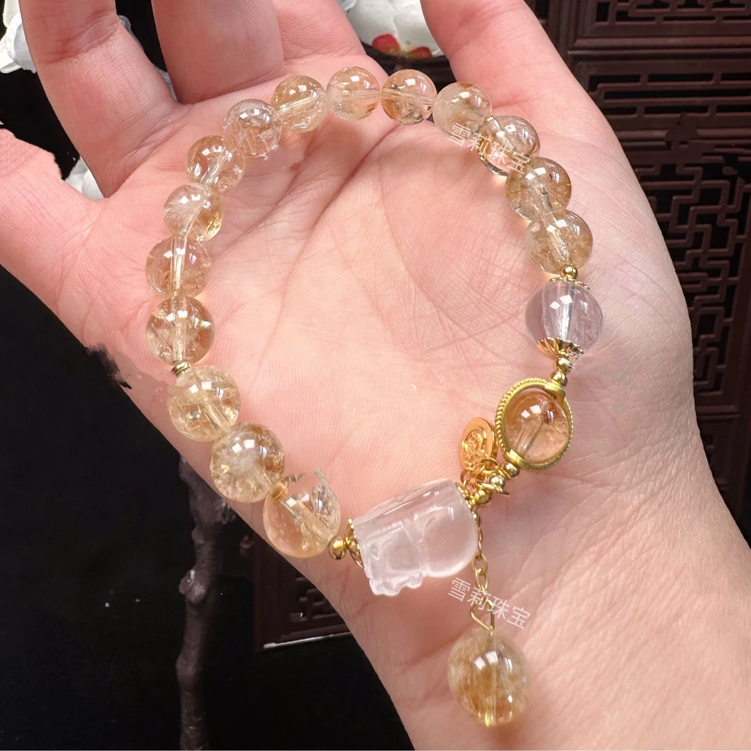 【雪莉珠宝】天然黄水晶手链【多样性发货，拍一发其一】