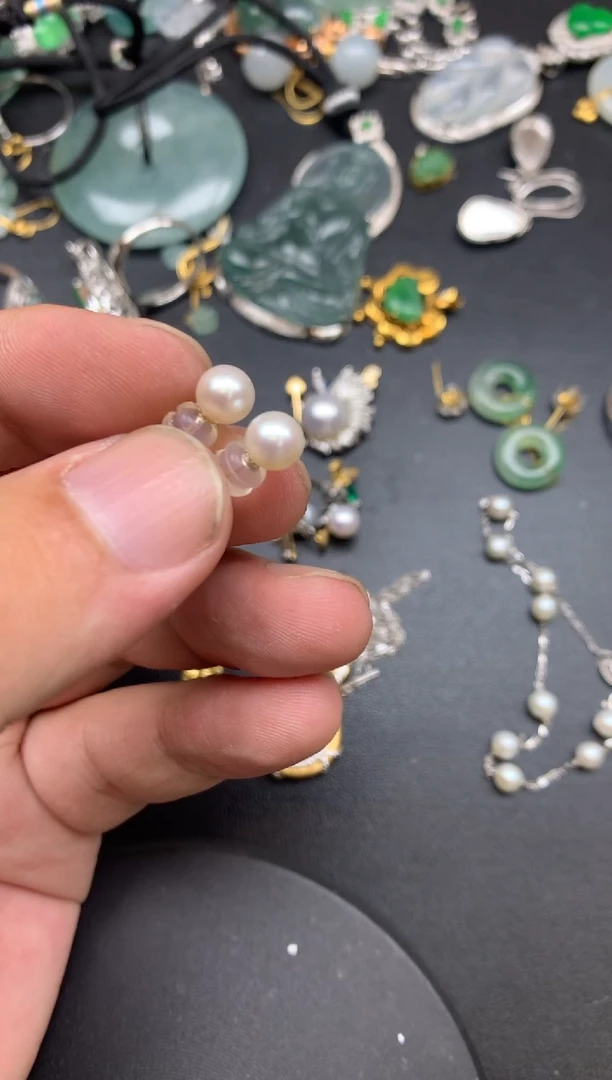 颈饰18K金镶嵌淡水珍珠沐*艾希商品不退不换