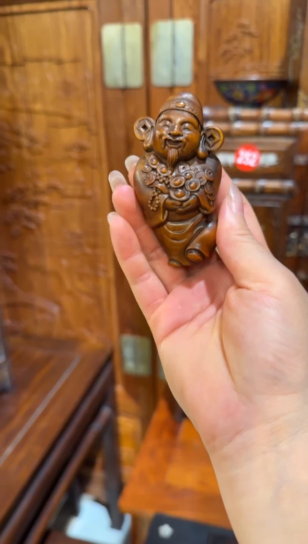 木黄杨木财神68.88888