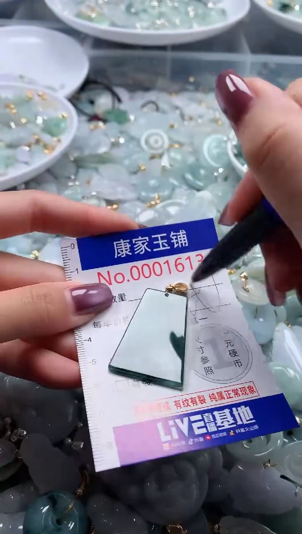 翡翠未镶嵌吊坠(不含链)1613