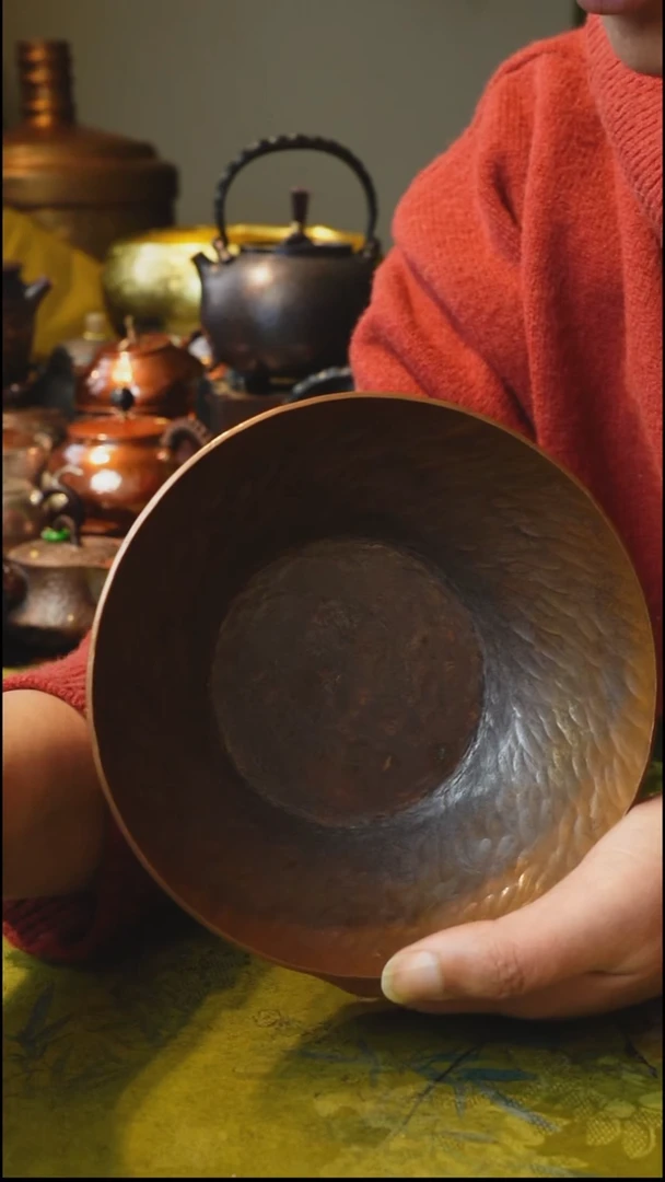 纯紫铜新款加厚壶承