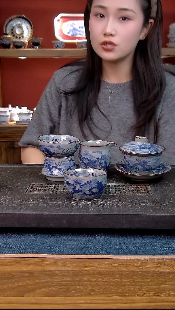 简装家用款4件套 老陶泥开片纹陶瓷茶具