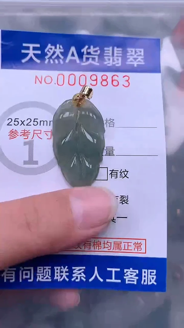 翡翠未镶嵌吊坠(不含链)1